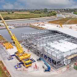 70 modular treatment units installed on site at Knapp Mill WTW - Courtesy of RSE