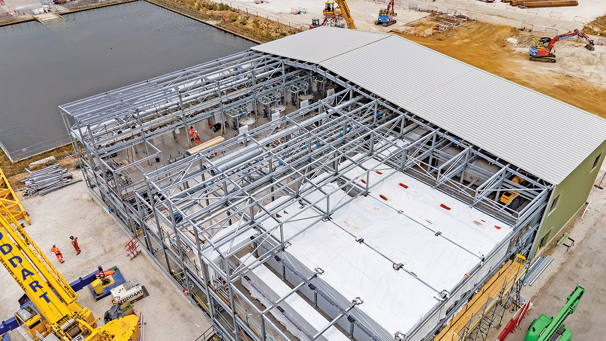 Installation phase of process units, delivering the major modular project upgrade - Courtesy of RSE