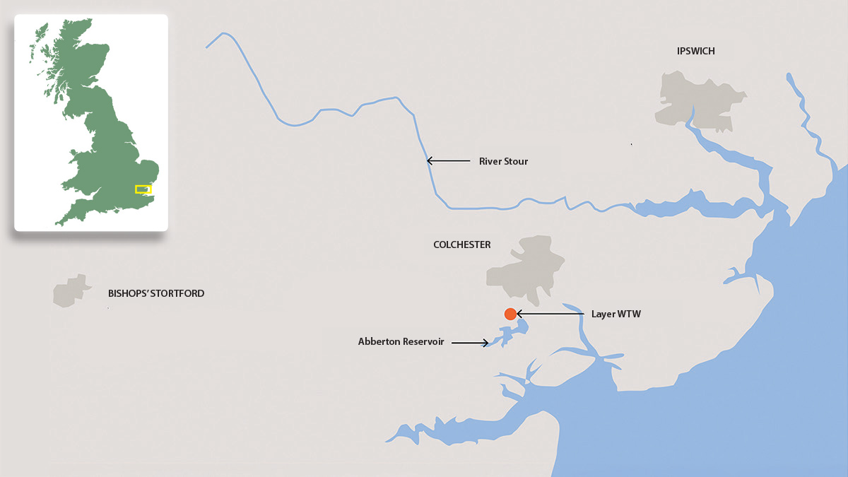 Location of Layer WTW - Courtesy of Stantec UK
