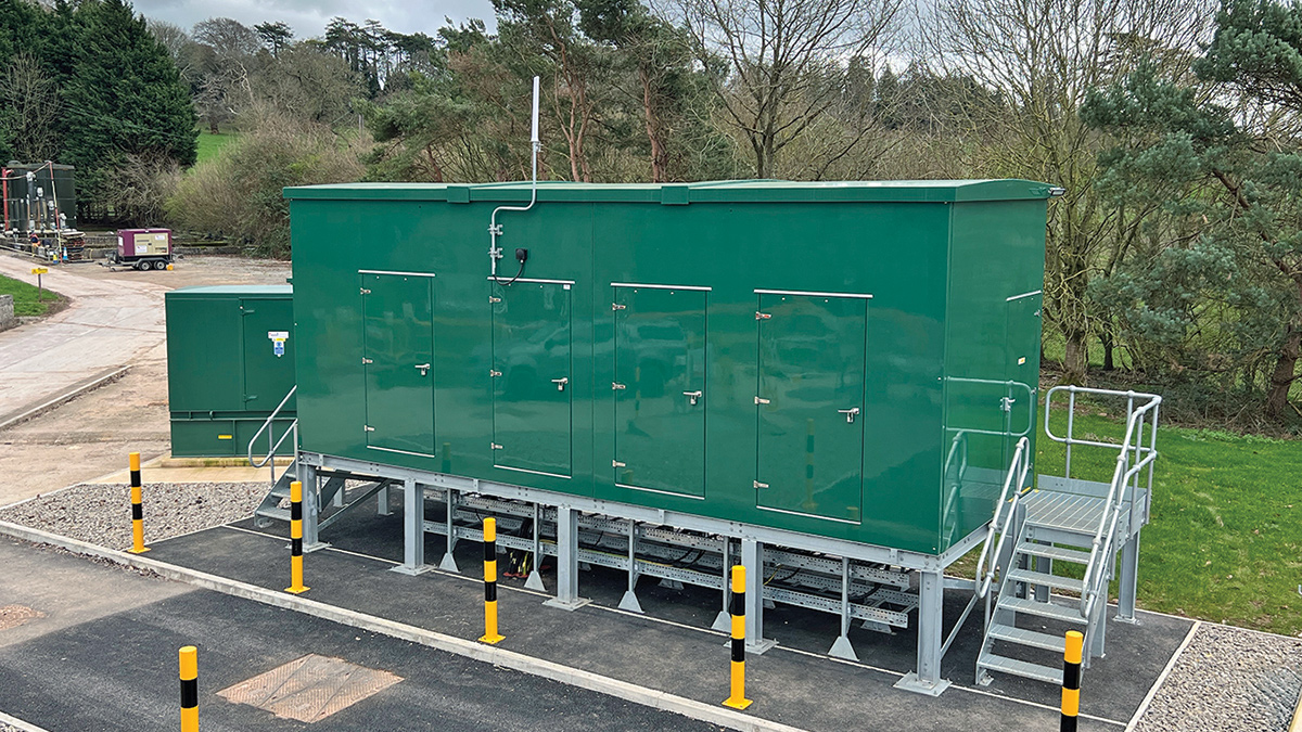New MCC kiosk on raised steelwork - Courtesy of BIMTek Limited