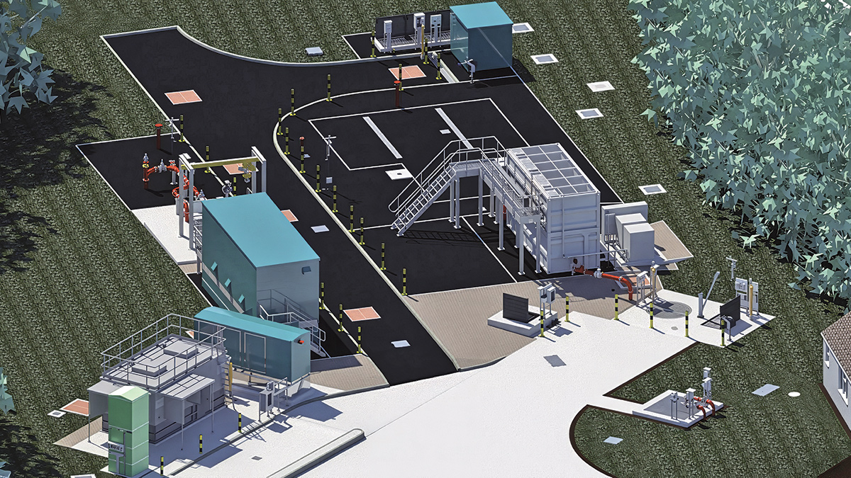 3D model of the completed Leyhill WRC AMP8 site - Courtesy of BIMTek Limited