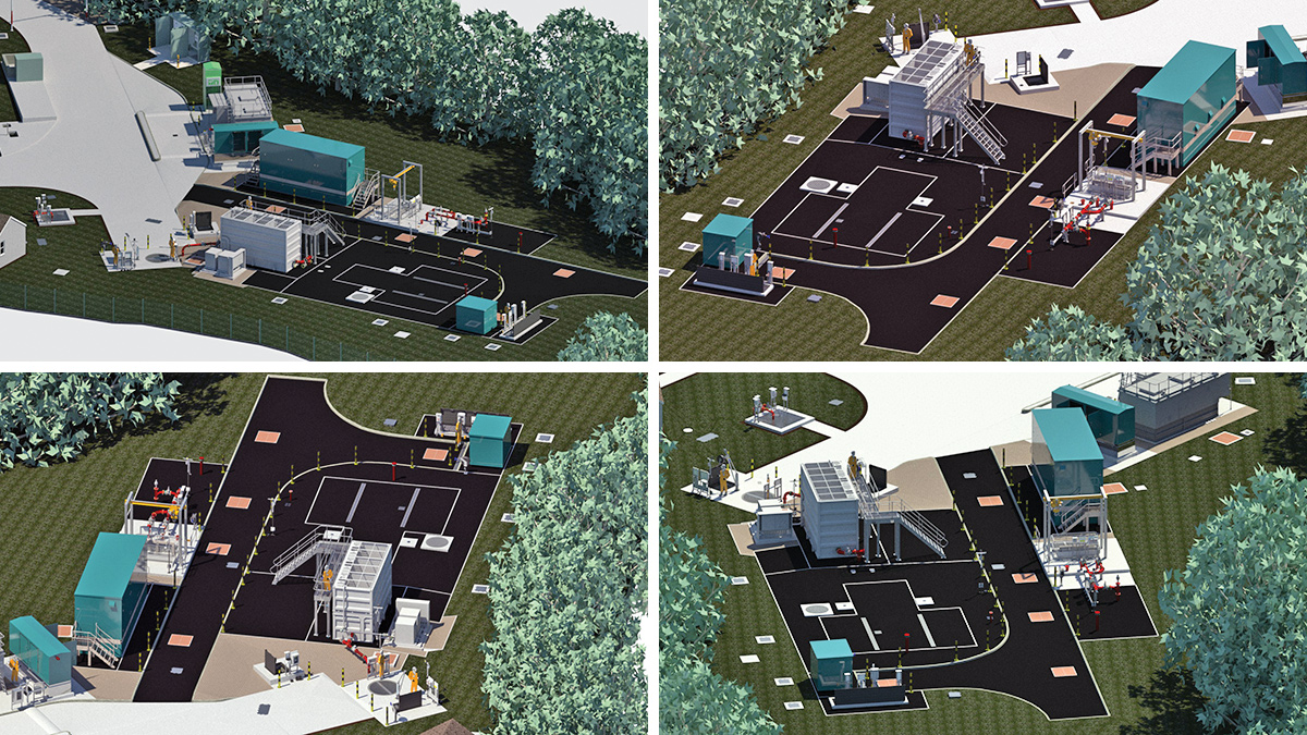 3D models of the works upgrade - Courtesy of BIMTek Limited