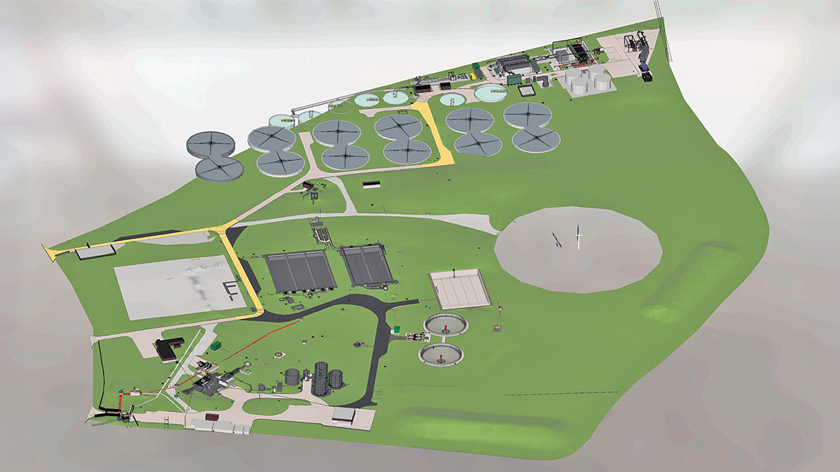 Revit model showing the site layout - Courtesy of MMB