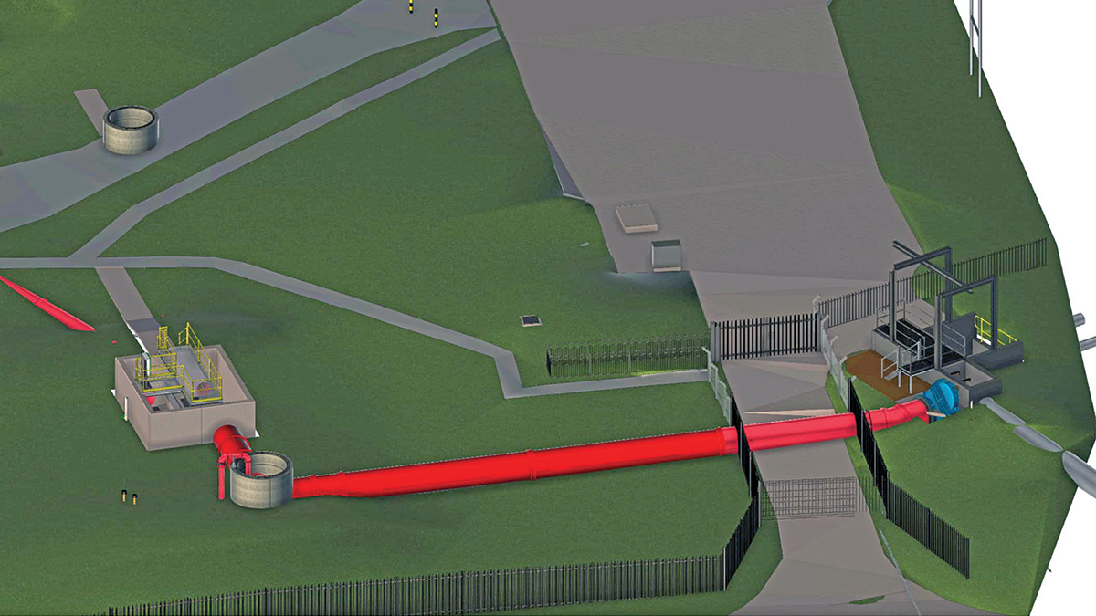 Revit model showing new CSO chamber - Courtesy of MMB