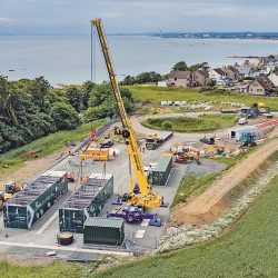 View of the Lower Largo WwTW site - Courtesy of RSE
