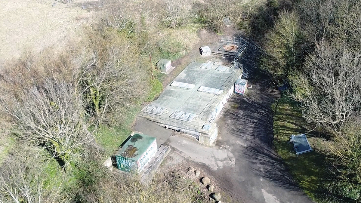 Existing Lower Largo septic tank prior to the project upgrade - Courtesy of RSE