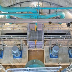 Milngavie WTW raw water pumping station dry well - Courtesy of WGM Engineering