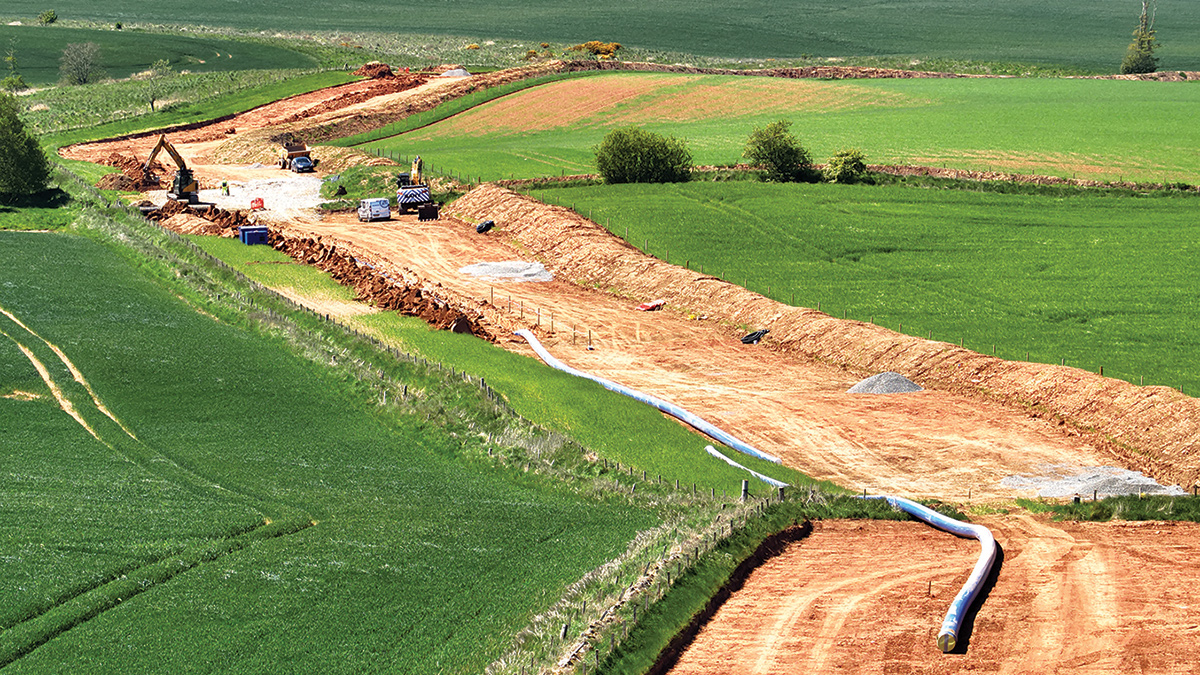 Pipe installation - Courtesy of Caledonia Water Alliance
