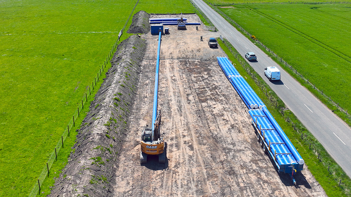 Preparing for pipe installation - Courtesy of Caledonia Water Alliance