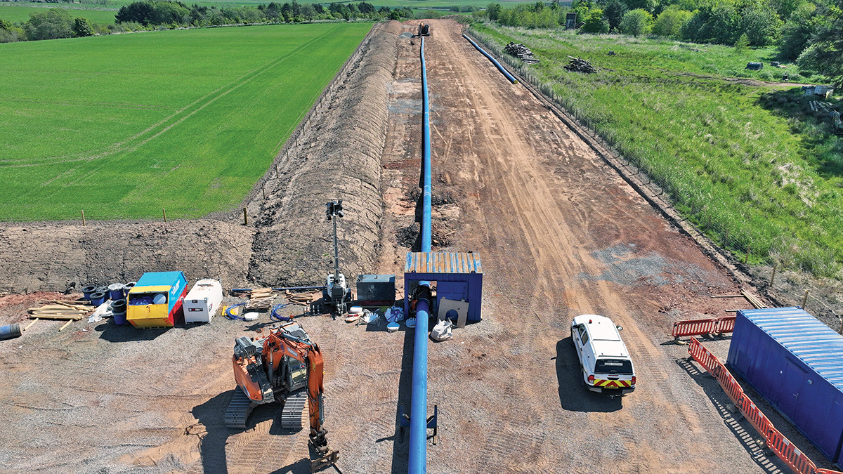 Pipe welding for installation - Courtesy of Caledonia Water Alliance