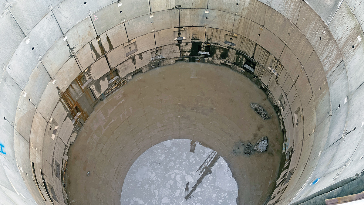 Great Ayton STW: Ovality first observed - Courtesy of Esh Stantec