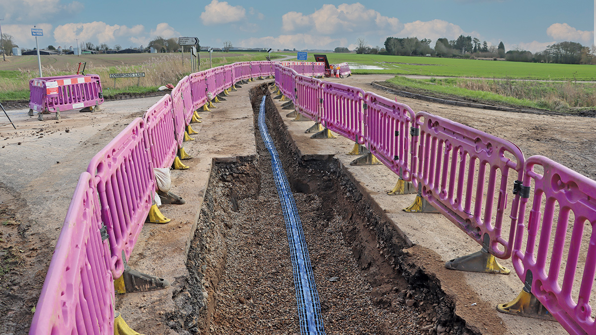 Preparing for a section of open cut pipe installation - Courtesy of @one Alliance