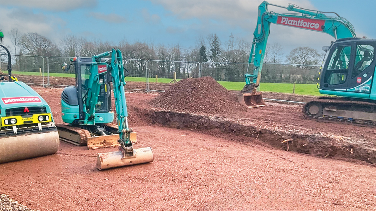 Formation of the base for the new tank - Courtesy of Galliford Try