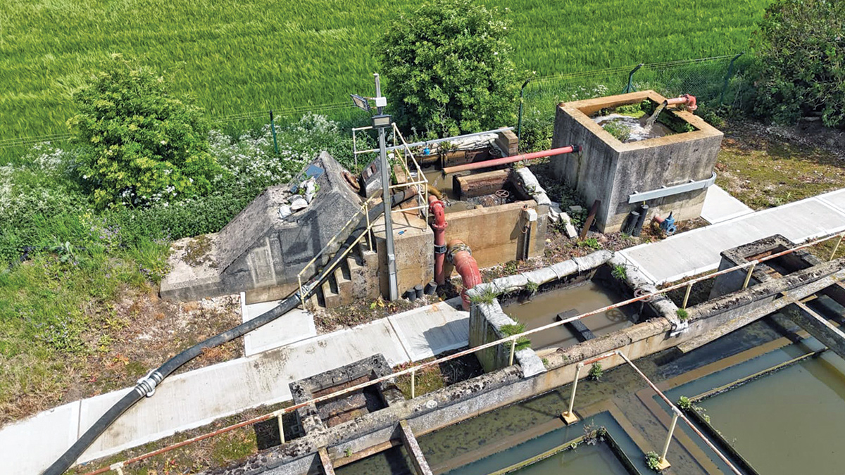 Primary settlement tank distribution chamber - Courtesy of Enpure Ltd