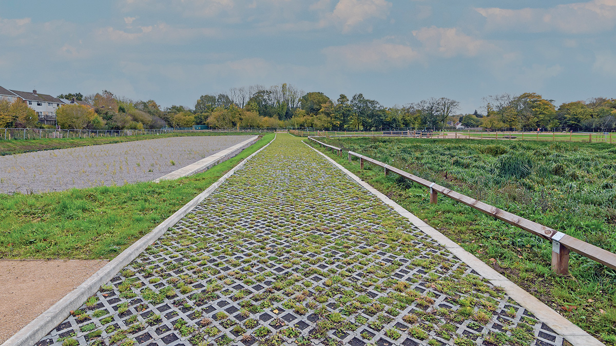 Maintenance track constructed out of TruckCell<sup>TM</sup> - Courtesy of Arup