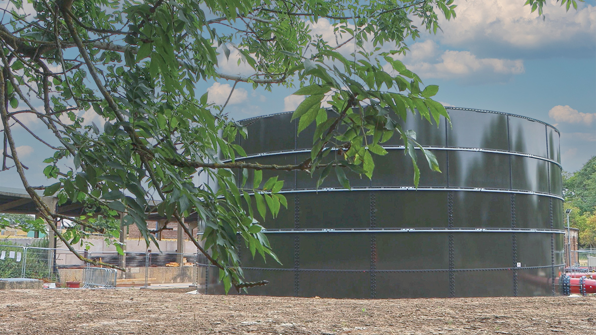 The new Poppy Hill WRC stormwater storage tank - Courtesy of @one Alliance