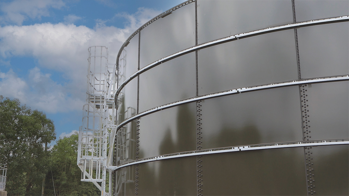 New tank and access steelwork - Courtesy of @one Alliance
