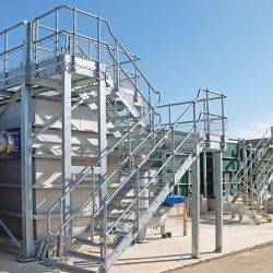 Installation of the new cloth filter and tertiary nitrifying Submerged Aerated Filter (SAF) units - Courtesy of @one Alliance