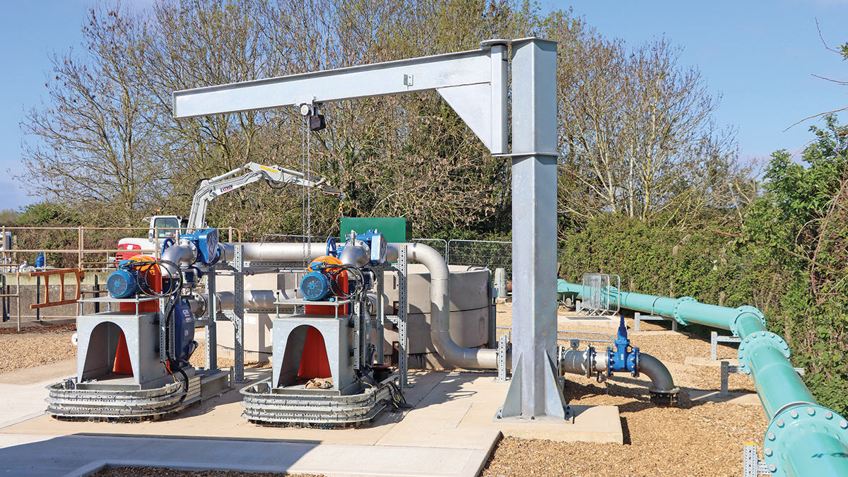 One of two newly installed wet wells - Courtesy of @one Alliance
