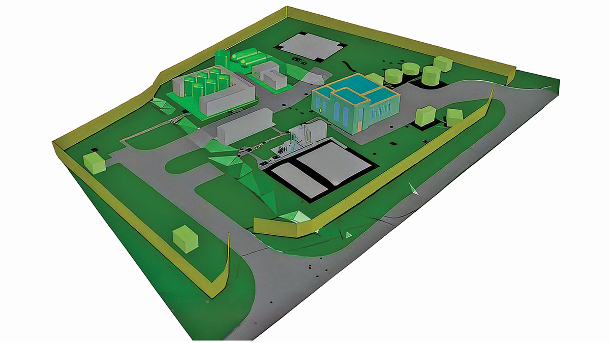 3D model of the Rickinghall site - Courtesy of Eseex & Suffolk Water