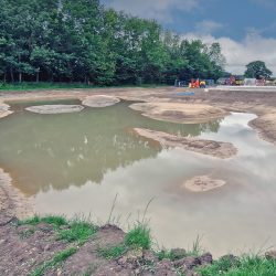 Green outfall under construction - Courtesy of Mott MacDonald Bentley