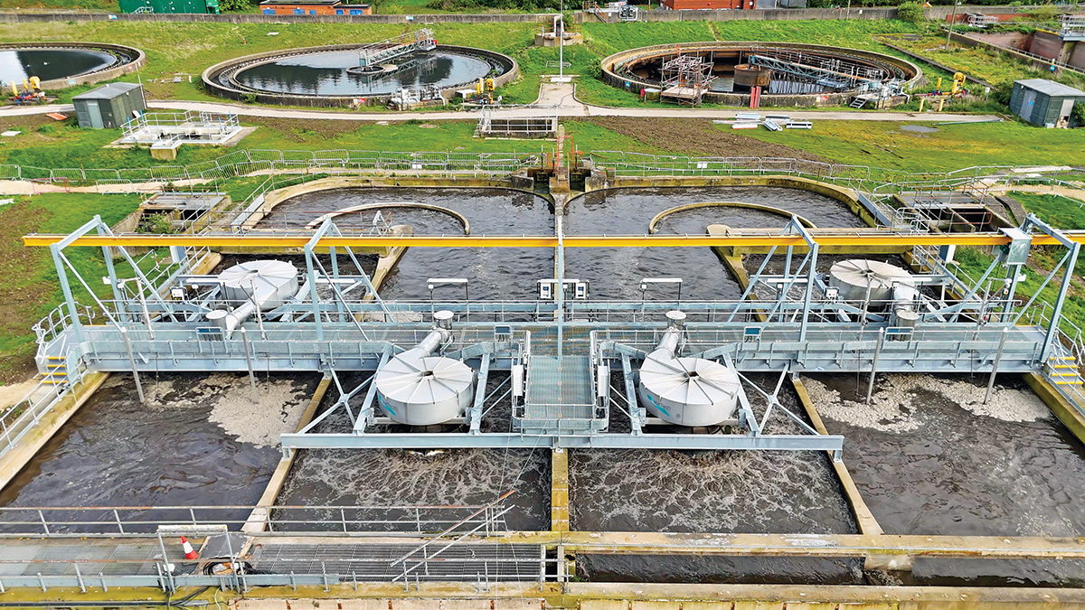 Sandall WwTW: New Vortex Powered Aeration™ system installed in oxidation ditches - Courtesy of Vortech Water Solutions Ltd