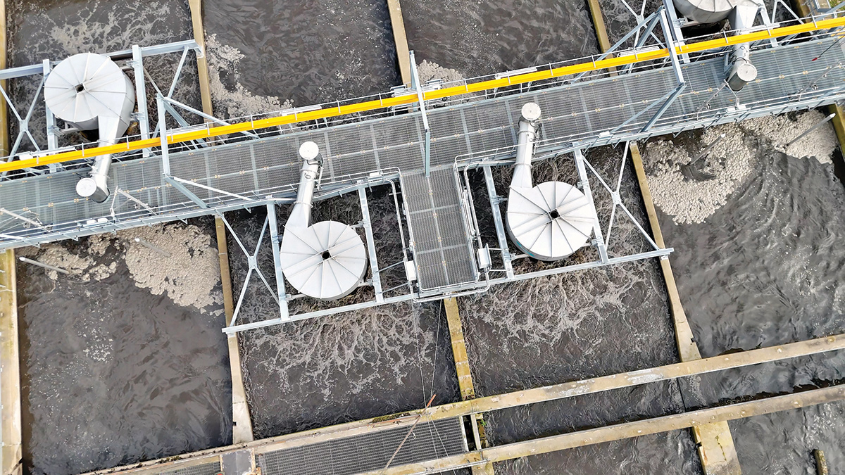 VPA-S5040 units installed at Sandall WwTW - Courtesy of Vortech Water Solutions Ltd