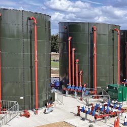 Sutton in Ashfield STW sludge thickening tanks - Courtesy of MWH Treatment