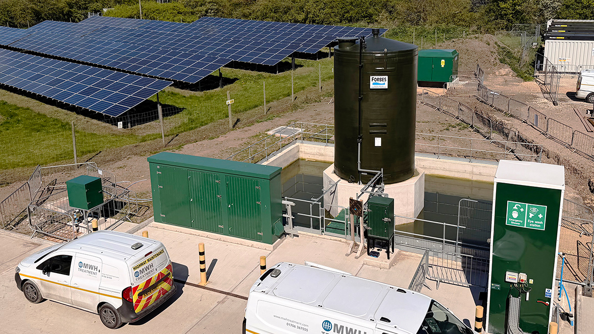 Edwinstowe STW: Ferric sulphate dosing plant - Courtesy of MWH Treatment