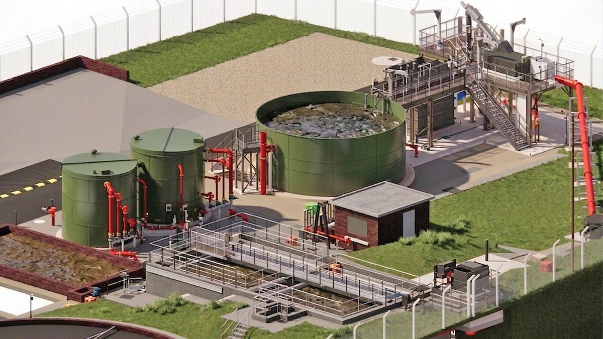 Model showing the new assets at Shoscombe WRC once upgrades complete - Courtesy of BIMTek Limited