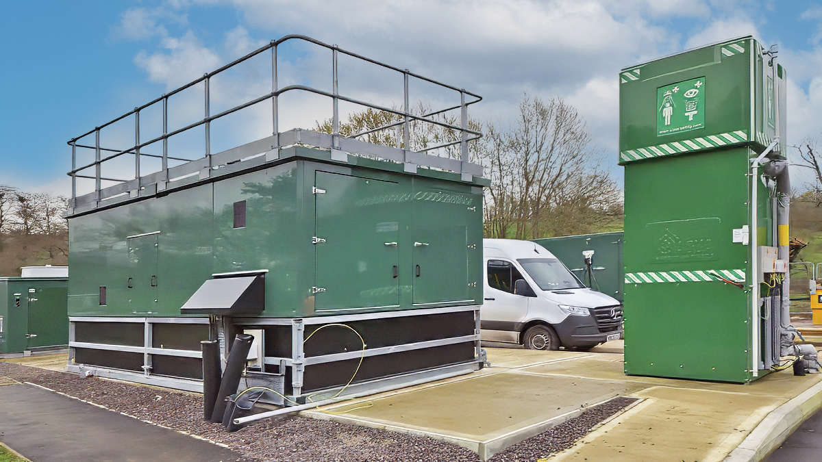 Kiosk and safety shower - Courtesy of BIMTek Limited