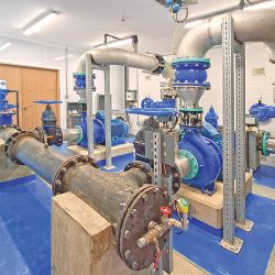 Inside the completed Sindlesham Water Booster Station - Courtesy of Ward & Burke