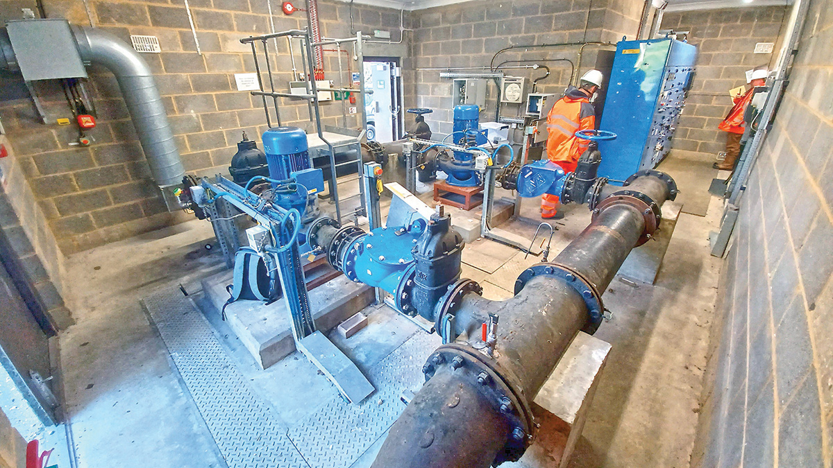 Inside the Sindlesham WBS before the upgrade - Courtesy of Ward & Burke