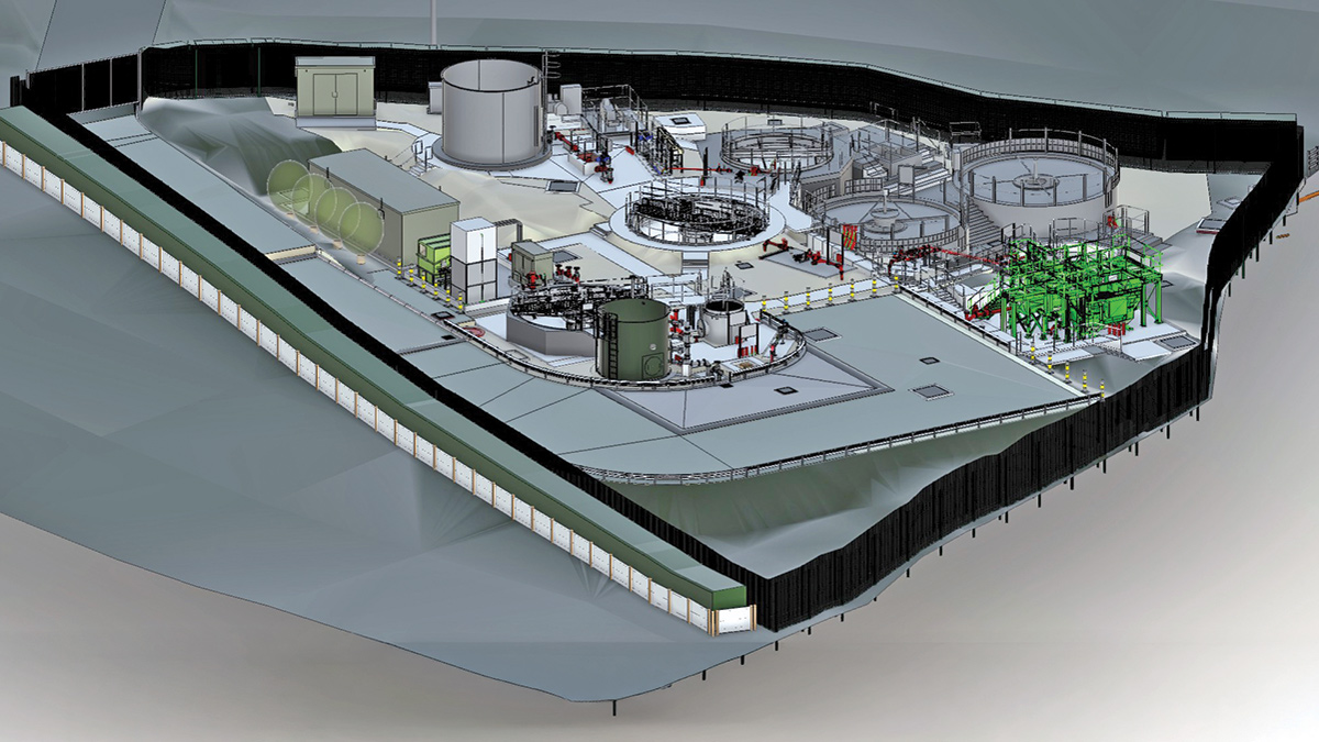 Federated 3D model of Slaley STW - Courtesy of Mott MacDonald Bentley