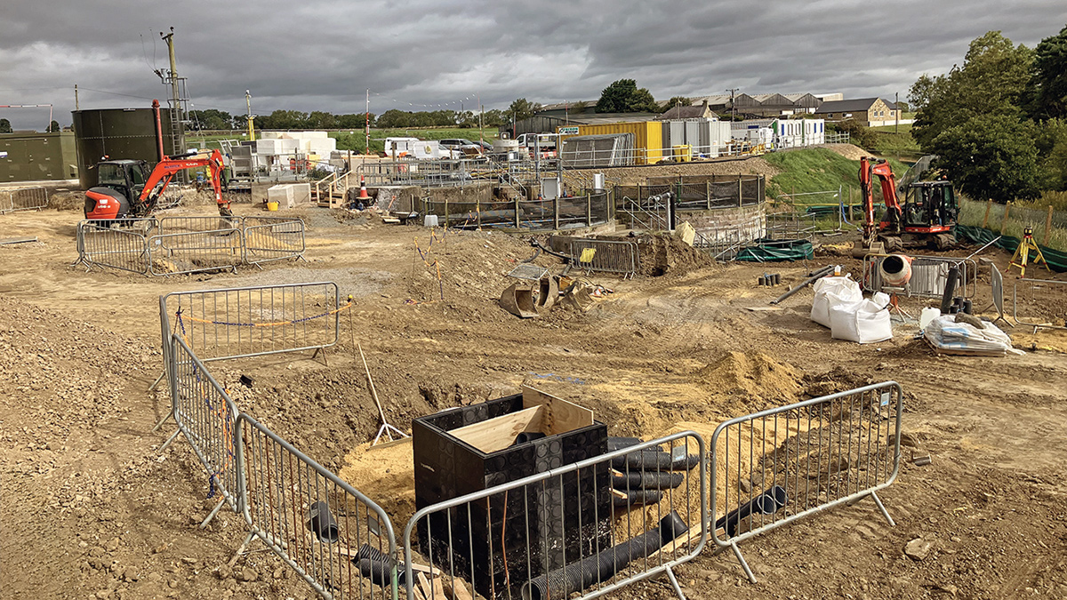 Start of construction - Courtesy of Mott MacDonald Bentley