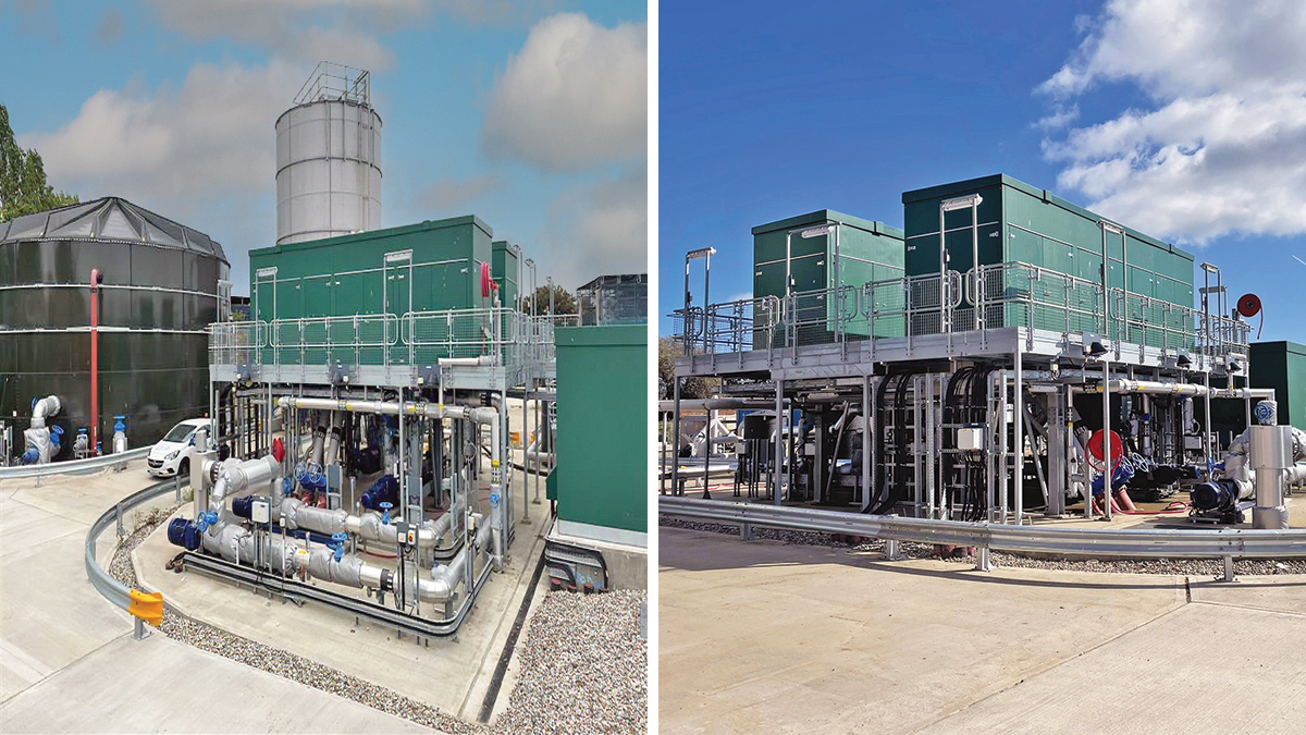 The completed sludge handling and dewatering facility at Southend WRC - Courtesy of @one Alliance