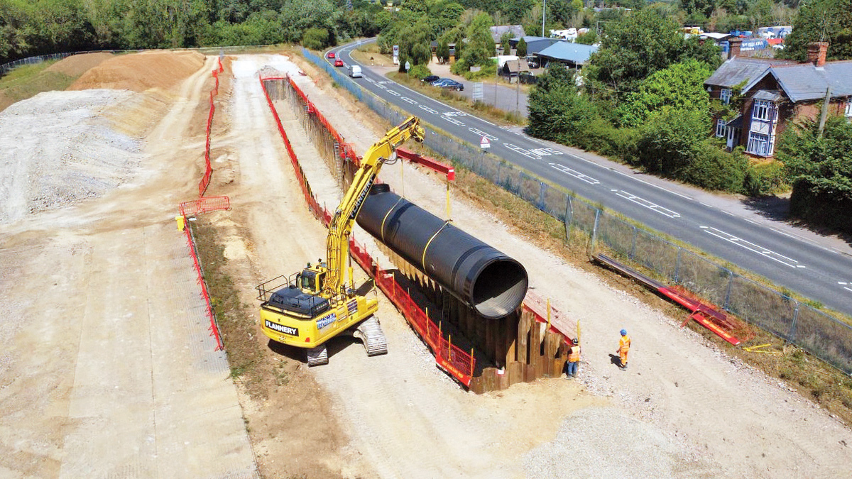 Weholite<sup>®</sup> pipe installation - Courtesy of @one Alliance