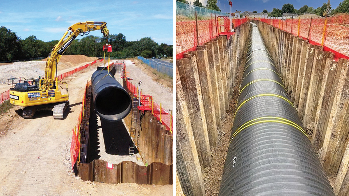 Weholite<sup>®</sup> pipe installation - Courtesy of @one Alliance