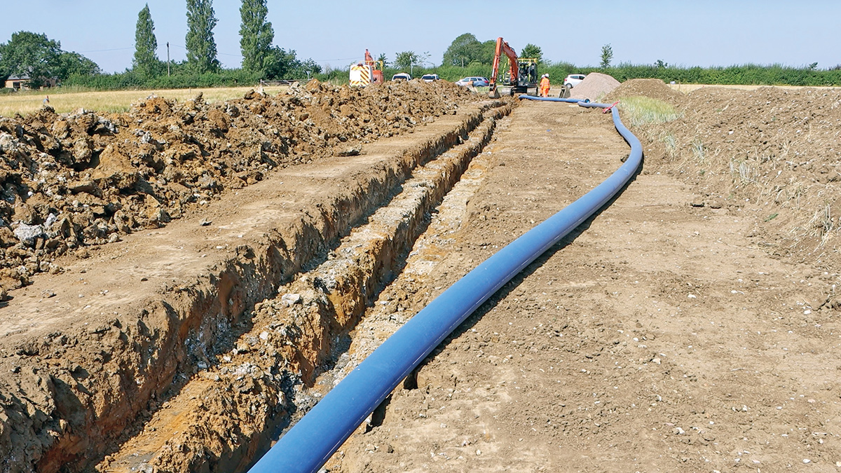 Open-cut pipelaying underway (summer 2026) - Courtesy of @one Alliance