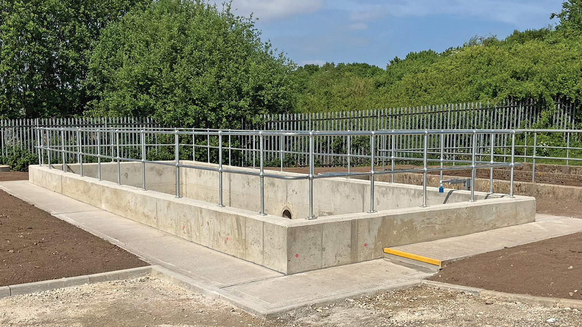 The new stormwater storage tank - Courtesy of Stonbury