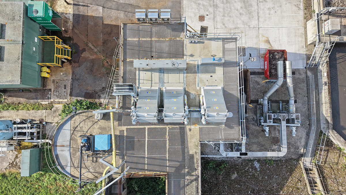 Completed new inlet works arrangements - Courtesy of Ward & Burke