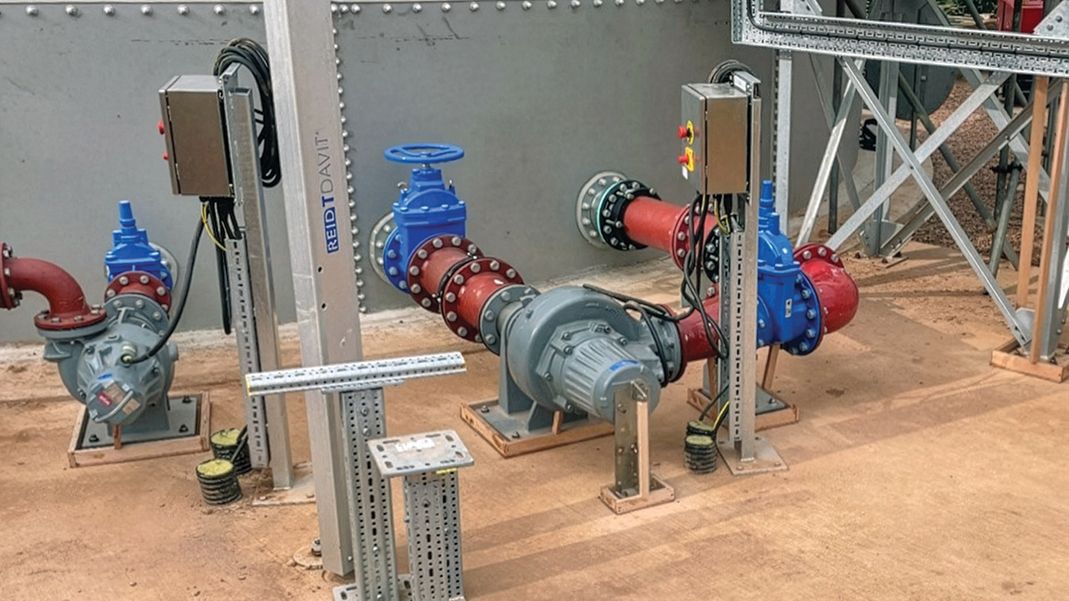 New storm pump and storm tank mixer - Courtesy of Galliford Try