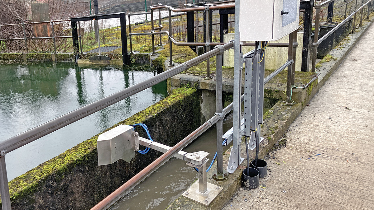 Non-contact flow measurement device to monitor/control storm return system - Courtesy of AECOM