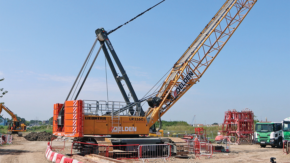 Cadman Cranes supporting the initial works - Courtesy of @one Alliance
