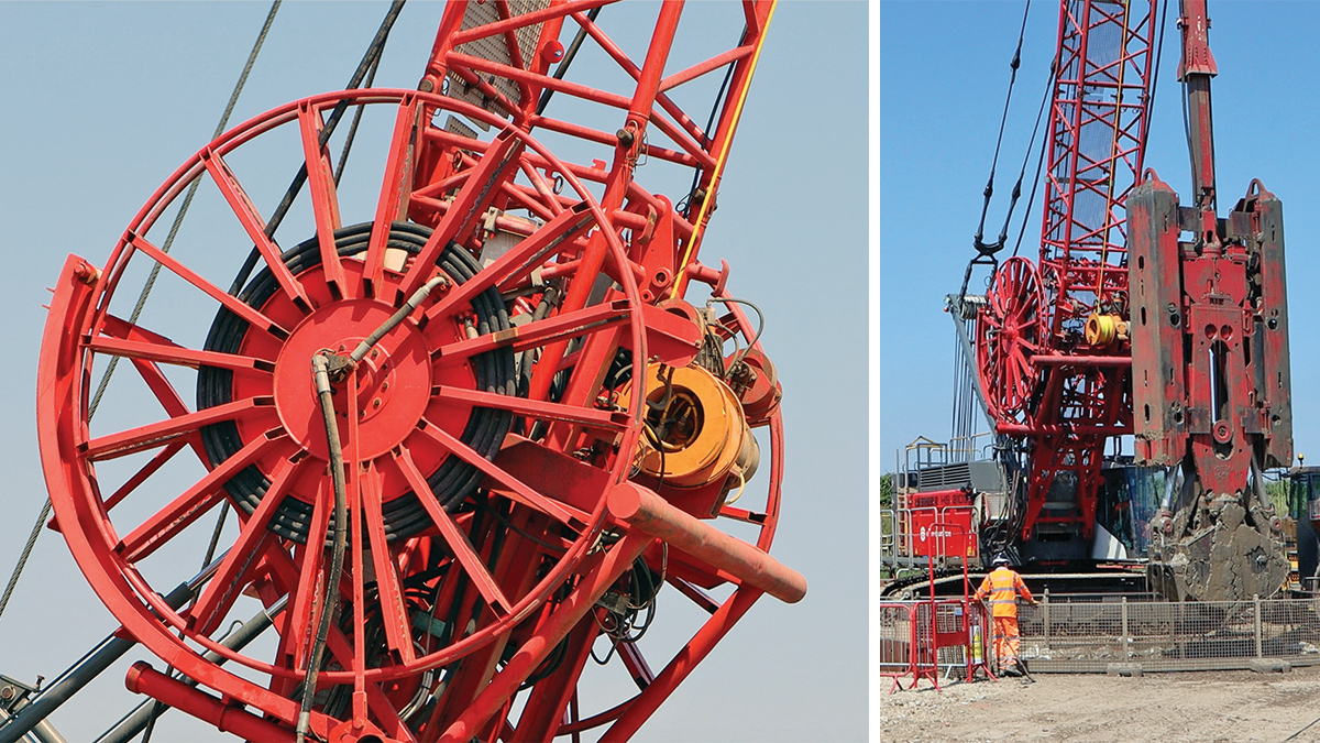 Bachy Soletanche’s machinery at the start of the underground dig - Courtesy of @one Alliance