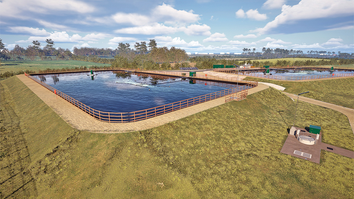 CGI of new sustainable Belleek WwTW - Courtesy of WEST Project