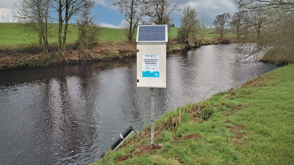 Sonde installation as part of environmental modelling in the Erne catchment - Courtesy of WEST Project