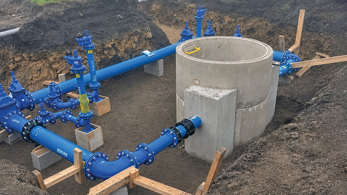 New PRV chamber at Westerton Village Green - Courtesy of Esh Stantec