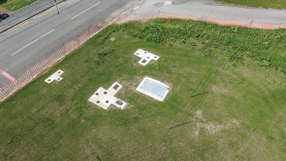 Reinstatement of the PRV chamber within Westerton Village Green - Courtesy of Esh Stantec