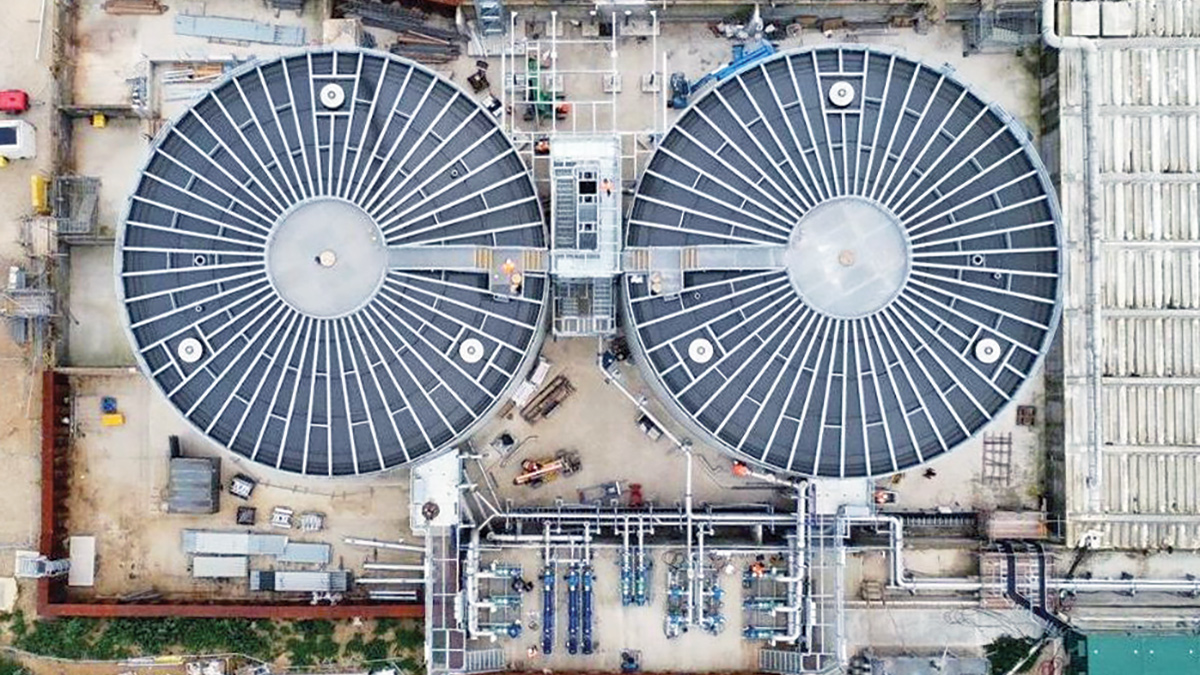 Drone image from above the new digesters - Courtesy of @one Alliance